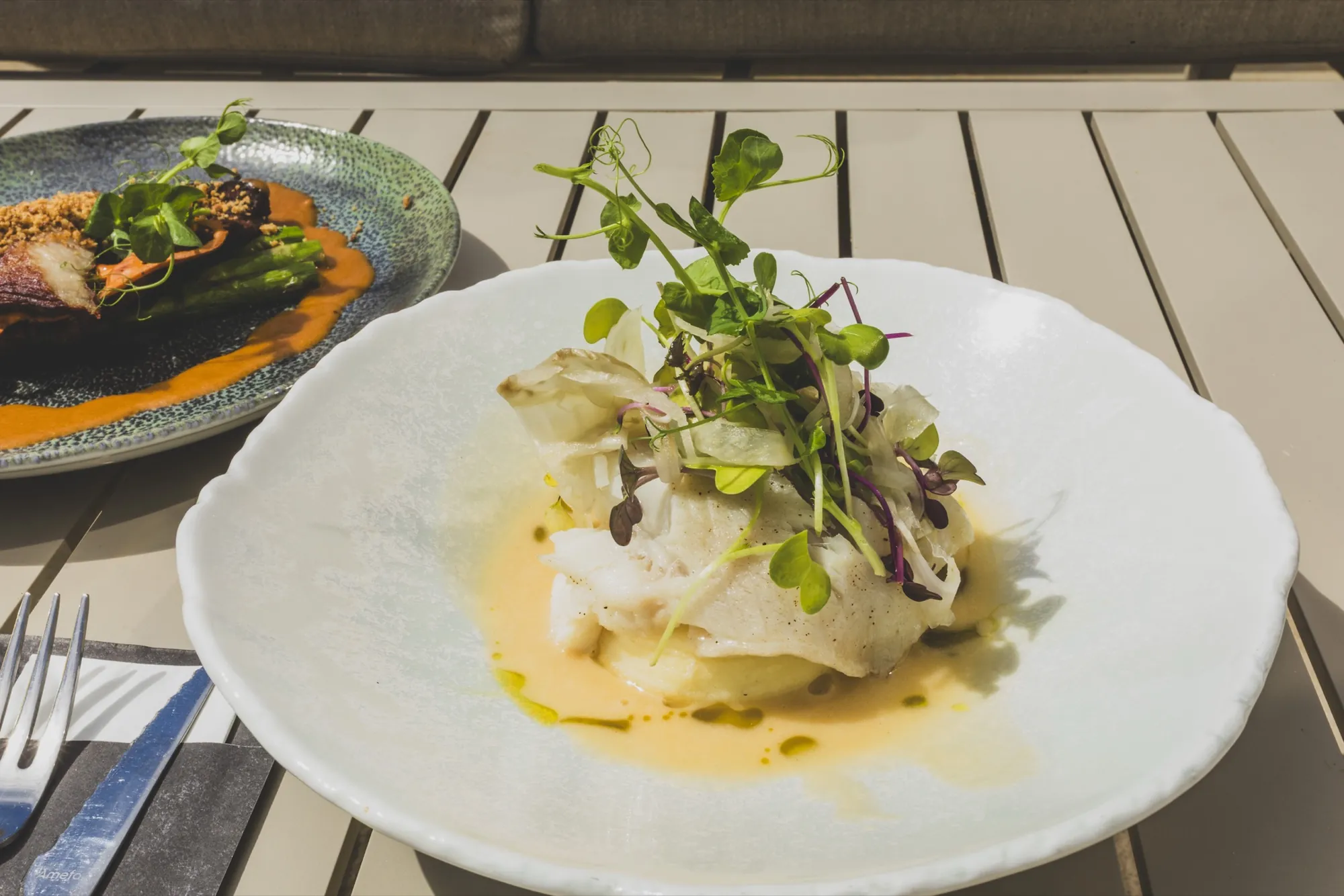 Een visgerecht uit de keuken van Wantveld
